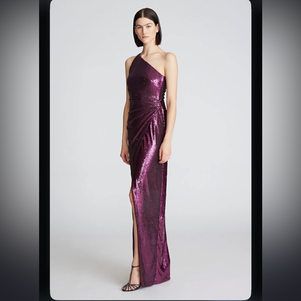 Halston Adriana Gown, Sequins - Acai, Size 0